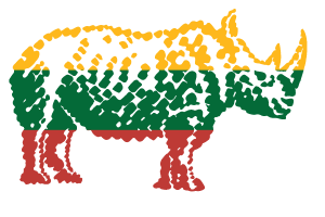 Nashorn Litauen transparent